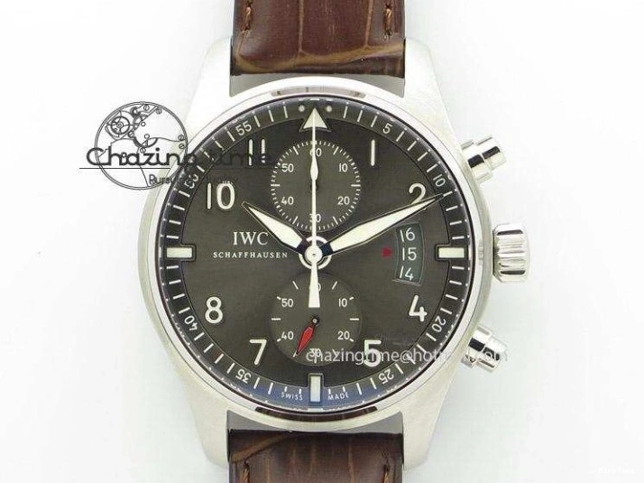 MIROTIME 0601 Lightweight Portugieser Automatic SS IW501708 APSF 1:1 Best Edition Light Blue Dial on Gray Leather Strap A 7012